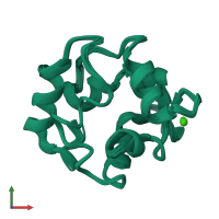 PDB entry 2kyf coloured by chain, ensemble of 20 models, front view.