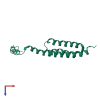 Tubulin-specific chaperone C in PDB entry 2l3l, assembly 1, top view.