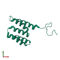 TPR repeat-containing protein associated with Hsp90 in PDB entry 2l6j, assembly 1, front view.