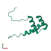 Homeobox protein Hox-A13 in PDB entry 2l7z, assembly 1, front view.