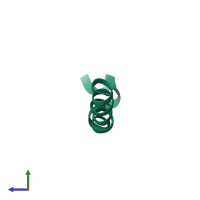 Thymosin alpha-1 in PDB entry 2l9i, assembly 1, side view.