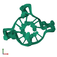 PDB entry 2ld8 coloured by chain, ensemble of 10 models, front view.
