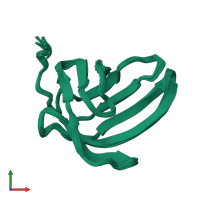 PDB entry 2m4l coloured by chain, ensemble of 20 models, front view.