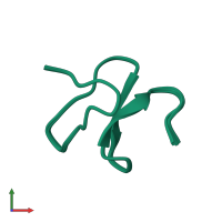 PDB entry 2m9l coloured by chain, ensemble of 20 models, front view.