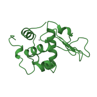 The deposited structure of PDB entry 2meb contains 1 copy of SCOP domain 53960 (C-type lysozyme) in Lysozyme C. Showing 1 copy in chain A.