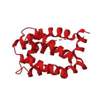 The deposited structure of PDB entry 2mej contains 1 copy of CATH domain 1.10.437.10 (Apoptosis Regulator Bcl-x) in Bcl-2-like protein 1. Showing 1 copy in chain A.