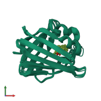 PDB entry 2mji coloured by chain, ensemble of 10 models, front view.