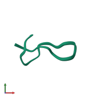 PDB entry 2mmw coloured by chain, ensemble of 20 models, front view.