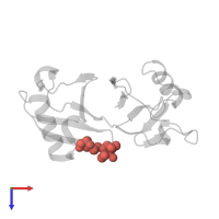 Modified residue 3X9 in PDB entry 2mws, assembly 1, top view.