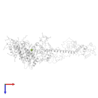 SULFATE ION in PDB entry 2mys, assembly 1, top view.