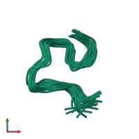 PDB entry 2n0x coloured by chain, ensemble of 20 models, front view.