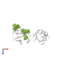 S-[(1-oxyl-2,2,5,5-tetramethyl-2,5-dihydro-1H-pyrrol-3-yl)methyl] methanesulfonothioate in PDB entry 2n2k, assembly 1, top view.