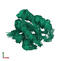 PDB entry 2n42 coloured by chain, ensemble of 20 models, front view.