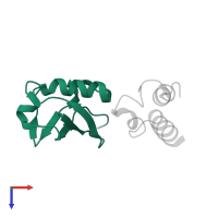 NEDD8 in PDB entry 2n7k, assembly 1, top view.