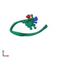PDB entry 2n7n coloured by chain, ensemble of 10 models, front view.