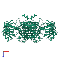 Formate dehydrogenase in PDB entry 2nac, assembly 1, top view.