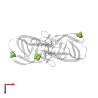 SULFATE ION in PDB entry 2nmz, assembly 1, top view.