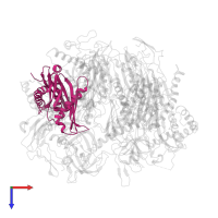 Exosome complex component RRP46 in PDB entry 2nn6, assembly 1, top view.