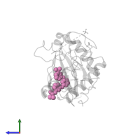 N-{3-[(4-{[3-(TRIFLUOROMETHYL)PHENYL]AMINO}PYRIMIDIN-2-YL)AMINO]PHENYL}CYCLOPROPANECARBOXAMIDE in PDB entry 2np8, assembly 1, side view.