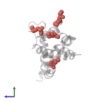 Modified residue MSE in PDB entry 2o42, assembly 1, side view.