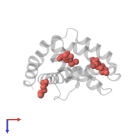 Modified residue MSE in PDB entry 2o42, assembly 1, top view.