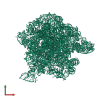 PDB entry 2o44 coloured by chain, front view.