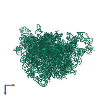 PDB entry 2o45 coloured by chain, top view.