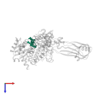 5'-D(*CP*GP*CP*AP*AP*CP*TP*T)-3' in PDB entry 2o5c, assembly 2, top view.