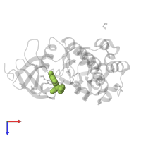 FLUORINATED PYRIDOCARBAZOLE CYCLOPENTADIENYL RU(CO) COMPLEX in PDB entry 2oi4, assembly 1, top view.