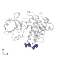 Modified residue TPO in PDB entry 2oic, assembly 1, front view.