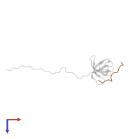 artificial peptide PD1 in PDB entry 2oj2, assembly 1, top view.