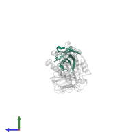 Ig-like domain-containing protein in PDB entry 2ol3, assembly 1, side view.