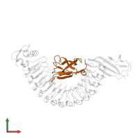 Cadherin-1 in PDB entry 2omv, assembly 1, front view.