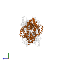 Molybdate/tungstate transport system permease protein WtpB in PDB entry 2onk, assembly 1, side view.