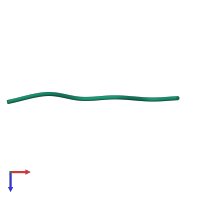 PDB entry 2onv coloured by chain, top view.