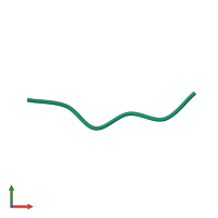 PDB entry 2onw coloured by chain, front view.