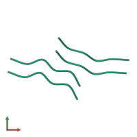 fibril forming peptide from Bovine Pancreatic Ribonuclease (RNase A) in PDB entry 2onw, assembly 1, front view.