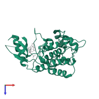 Angiopoietin-1 receptor in PDB entry 2oo8, assembly 1, top view.