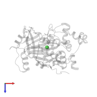 NICKEL (II) ION in PDB entry 2ot7, assembly 1, top view.