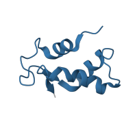 The deposited structure of PDB entry 2otj contains 1 copy of Pfam domain PF00298 (Ribosomal protein L11, RNA binding domain) in Large ribosomal subunit protein uL11. Showing 1 copy in chain EA [auth I].