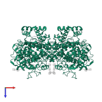 Prostaglandin G/H synthase 1 in PDB entry 2oye, assembly 1, top view.