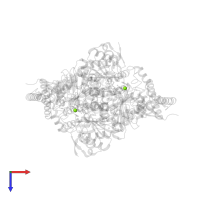 MAGNESIUM ION in PDB entry 2ozl, assembly 1, top view.