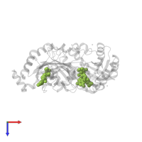 GUANOSINE-5'-DIPHOSPHATE in PDB entry 2p2l, assembly 1, top view.