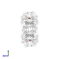 FE (III) ION in PDB entry 2pah, assembly 1, side view.