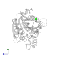 CHLORIDE ION in PDB entry 2pbl, assembly 2, side view.