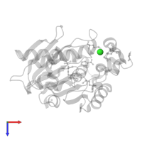 CHLORIDE ION in PDB entry 2pbl, assembly 2, top view.