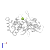 SULFATE ION in PDB entry 2pbn, assembly 1, top view.