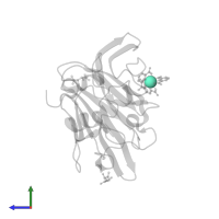 EUROPIUM ION in PDB entry 2pe7, assembly 1, side view.