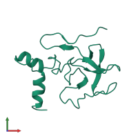 Activation peptide fragment 1 in PDB entry 2pf1, assembly 1, front view.