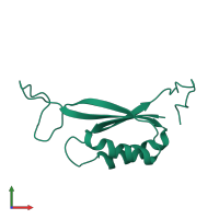 PDB entry 2pii coloured by chain, front view.